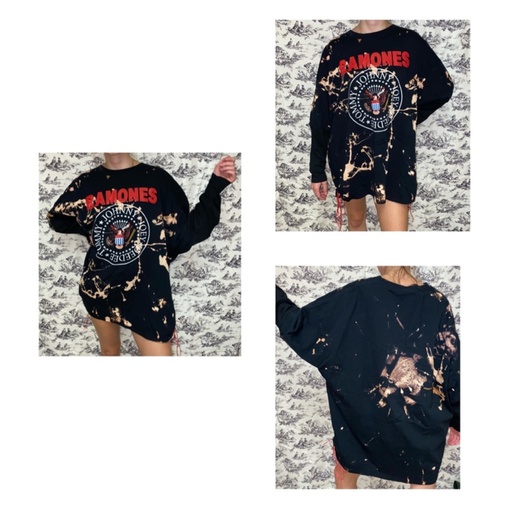 Upcycled Ramones t-shirt dress! Made by me!